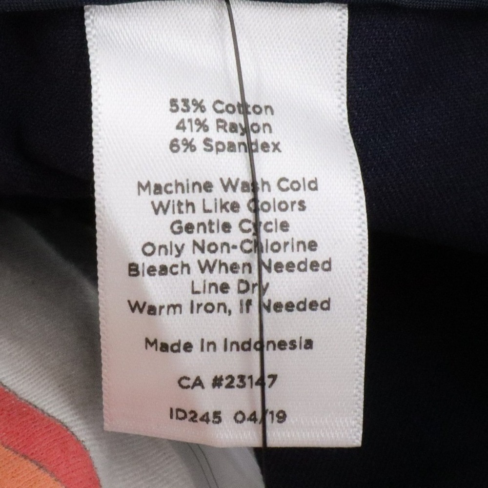 NWT Talbots High Waist Straight Leg Trousers Navy Blue Dress Pants Size 8 - Picture 9 of 9